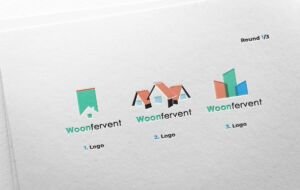 Woonfervent logo Ontwerpfase 1/3